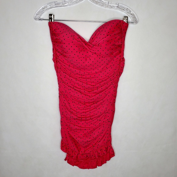 Jantzen Other - Jantzen Pink Polka Dot Swim Dress